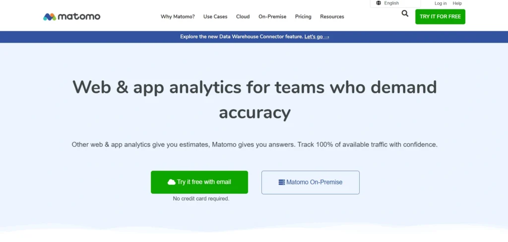 google analytics alternatives-Matomo 