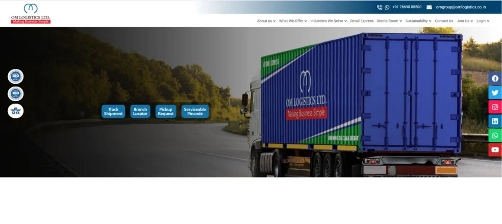 Om Logistics Ltd. – Pune Hub- Logistics Companies in Pune