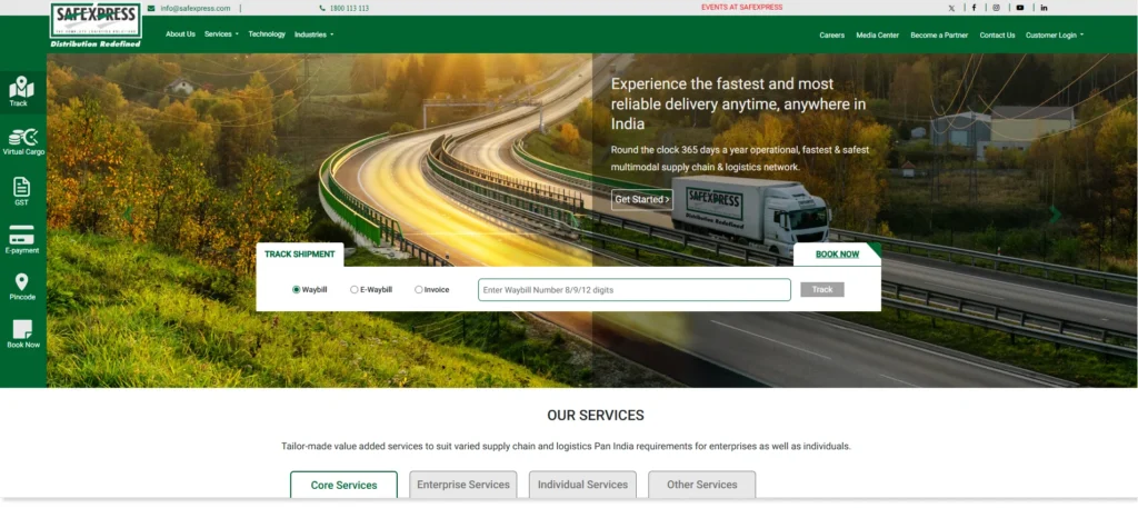 Logistics Companies in Bangalore - Safexpress