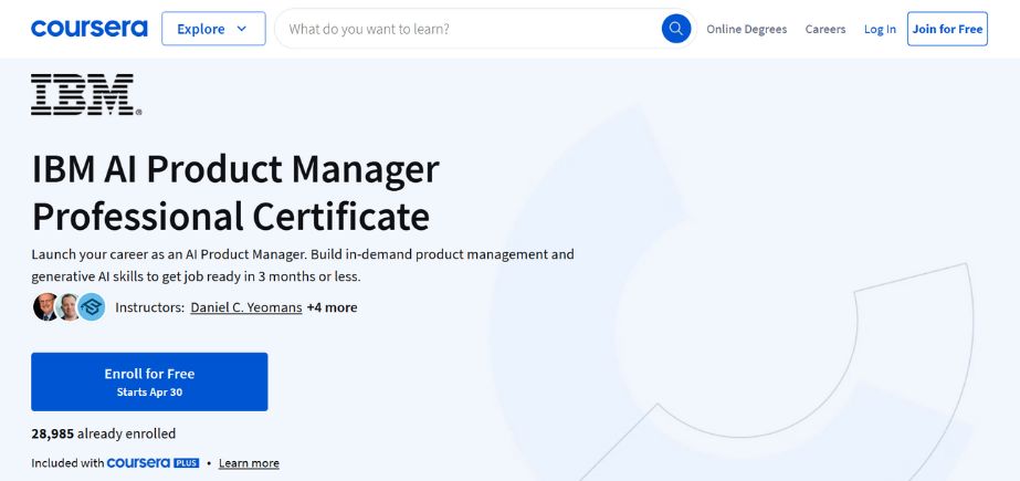 AI Training Online - AI Product Manager – IBM