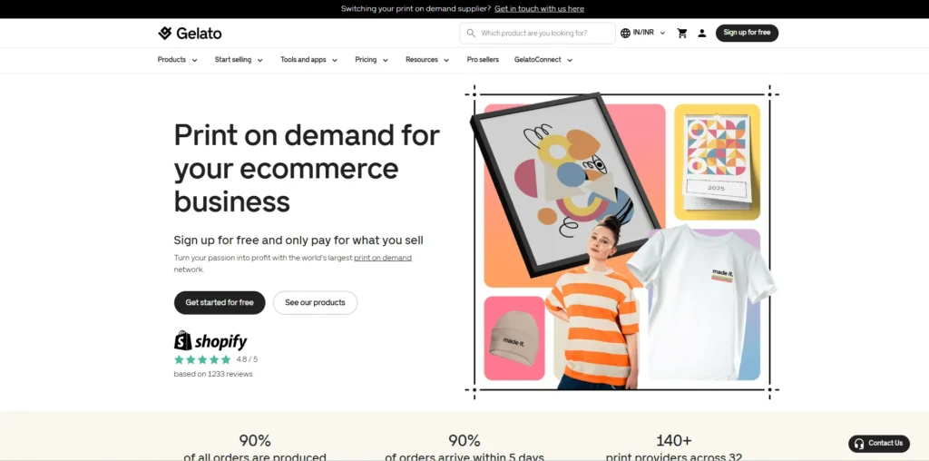 Print-on-Demand Company - Gelato