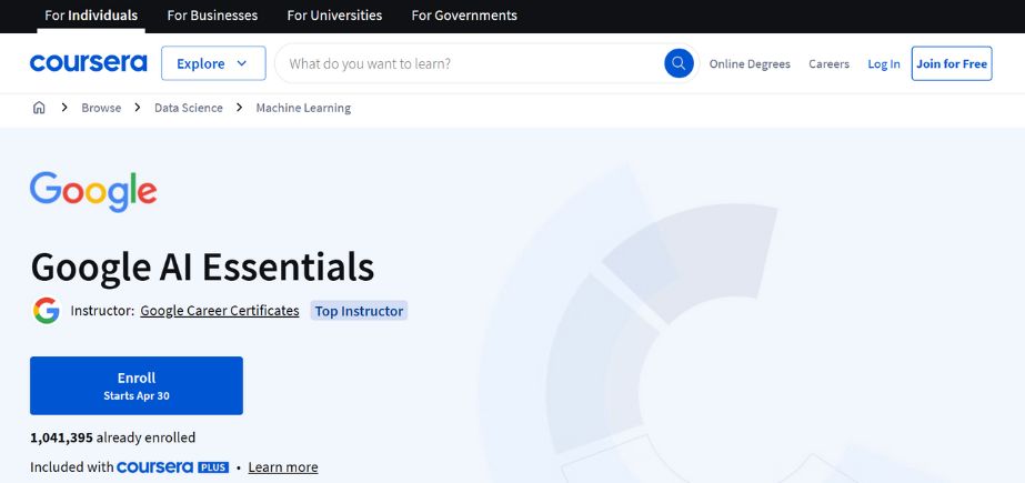 AI Training Online - Google AI Essentials