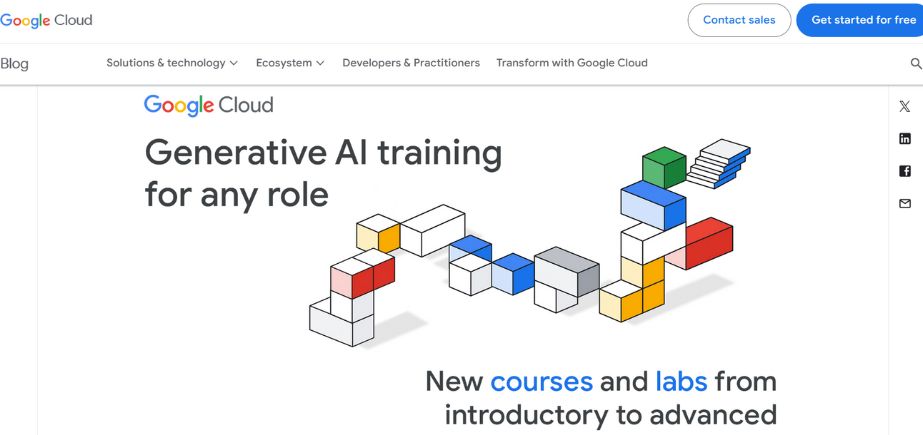 AI Training Online - Introduction to Generative AI – Google Cloud