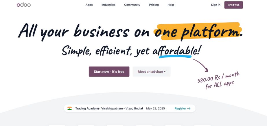 Odoo - Enterprise Resource Planning Software