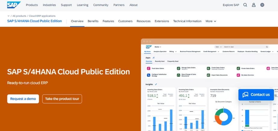 SAP S/4HANA - Enterprise Resource Planning Software