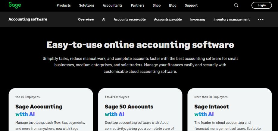 Sage Business Cloud - Enterprise Resource Planning Software
