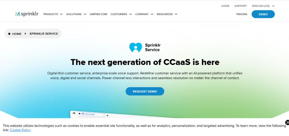 Sprinklr Service - Enterprise Chatbot Solutions