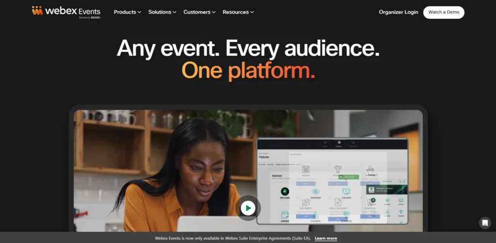 Whova Alternative - Webex Events