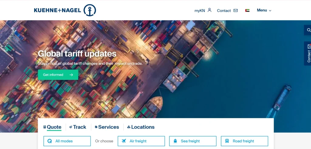 Logistics Company in Dubai - Kuehne + Nagel Dubai