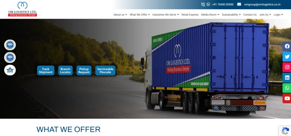 Logistics Company in Mohali - Om Logistics Ltd.
