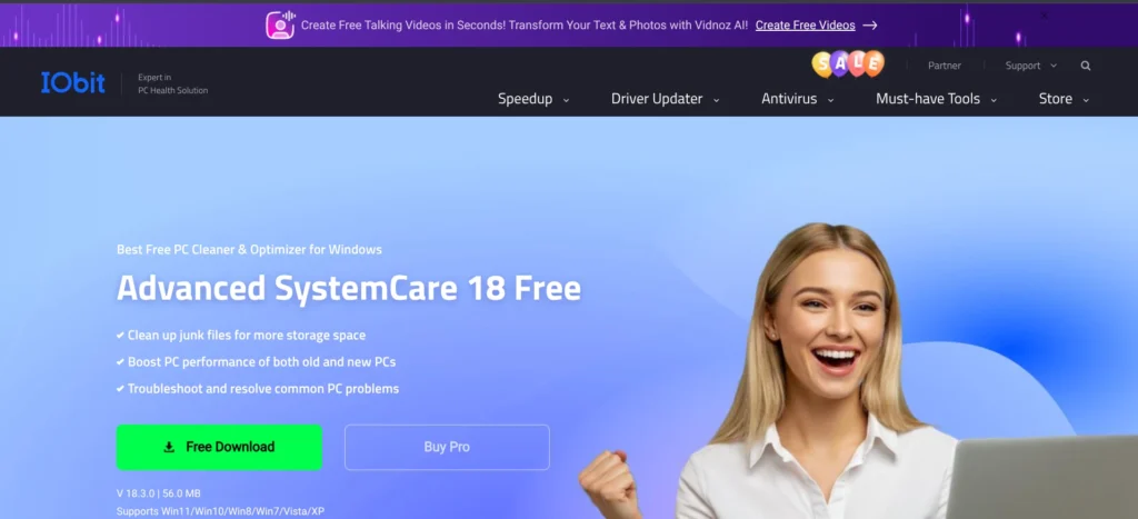 PC Cleaner - IObit Advanced SystemCare