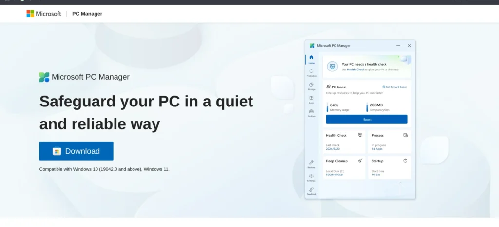 PC Cleaner - Microsoft PC Manager