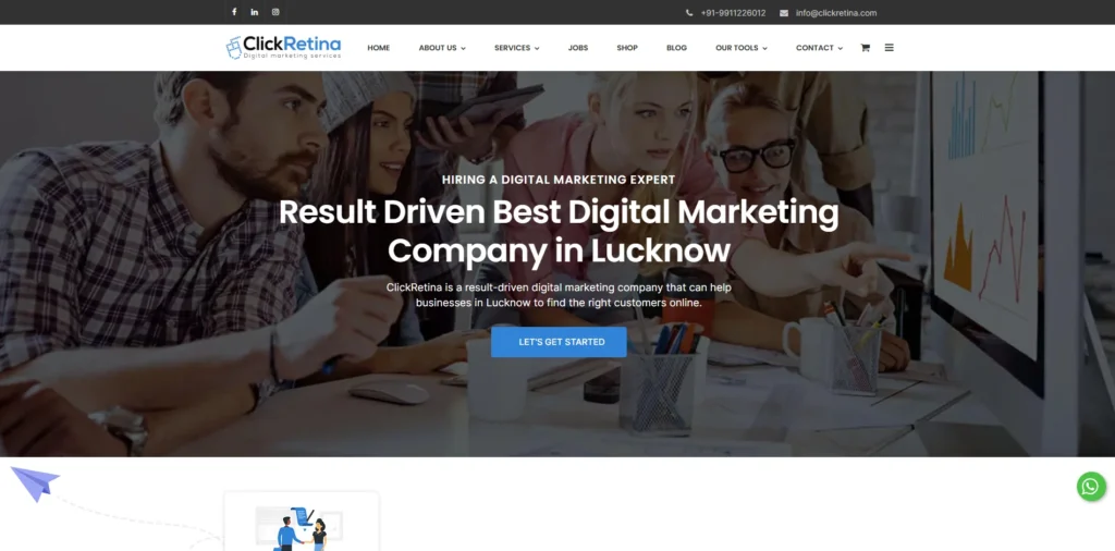 Digital Marketing Agency in Lucknow - Click Retina
