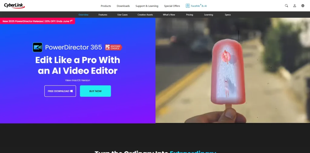 Video Editing Software - CyberLink PowerDirector 365