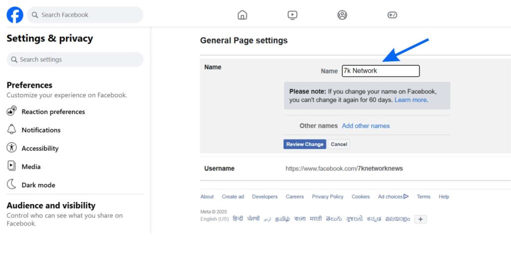 Facebook Page Name Ideas