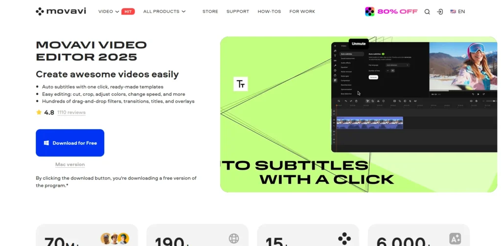 Video Editing Software - Movavi Video Editor Plus