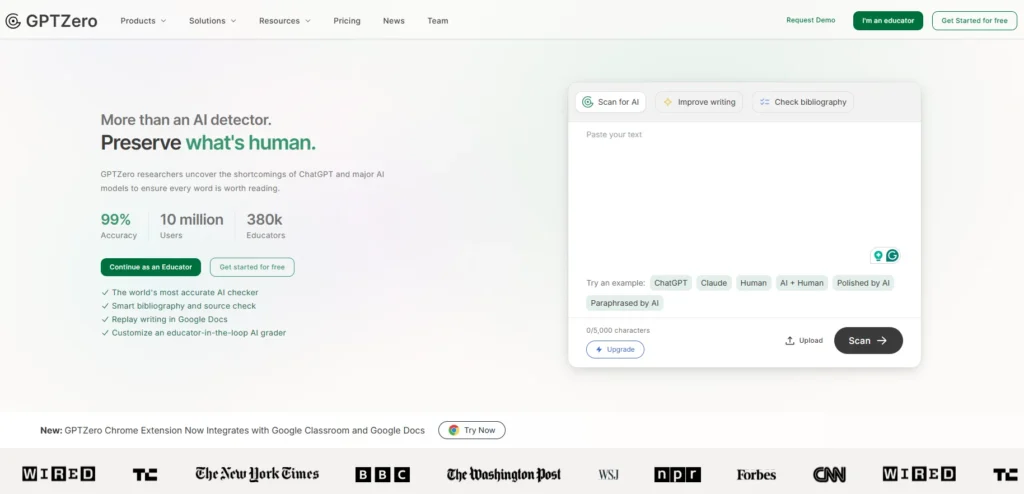 AI content detector - GPTZero
