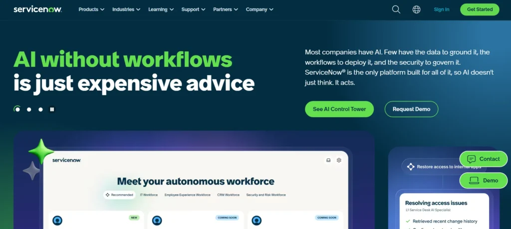 IT Companies‍ in the​ USA -ServiceNow