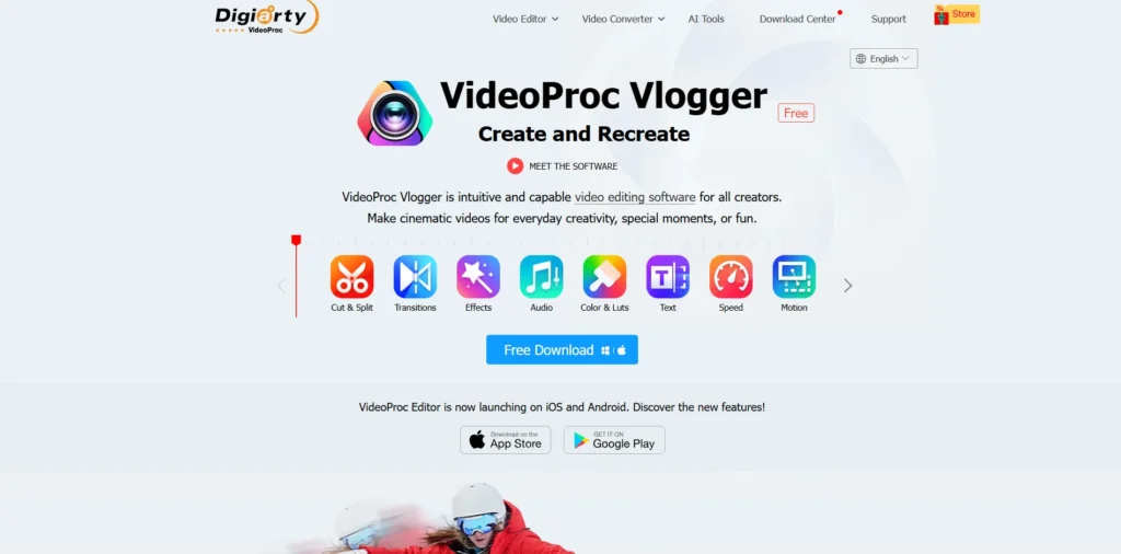 Video Editing Software - VideoProc Vlogger