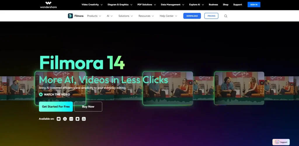 Video Editing Software - Wondershare Filmora