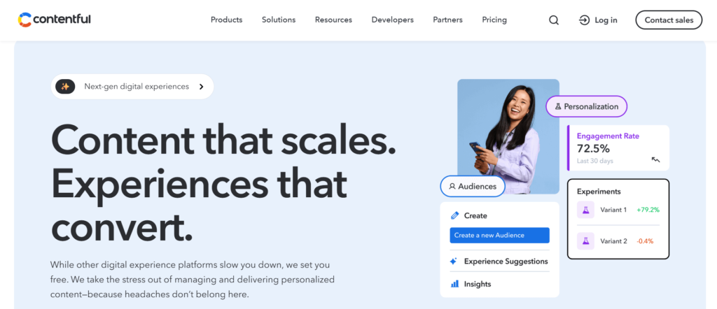 CMS for Next.js - Contentful