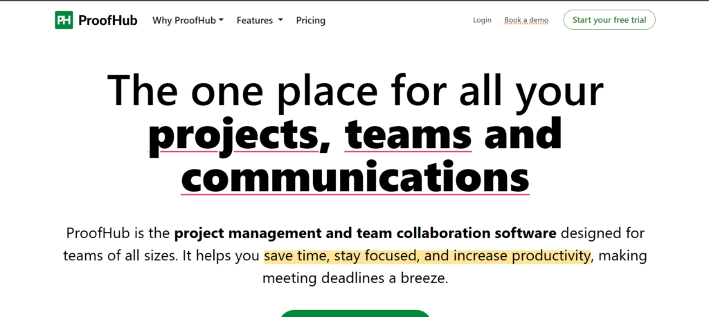 Project Management Software – ProofHub