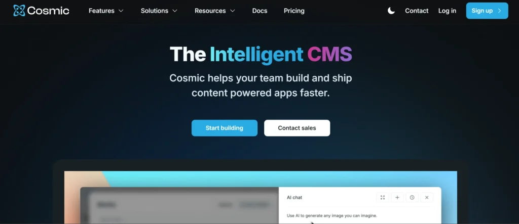 CMS for Next.js - Cosmic