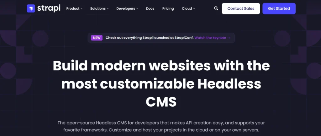 CMS for Next.js - Strapi