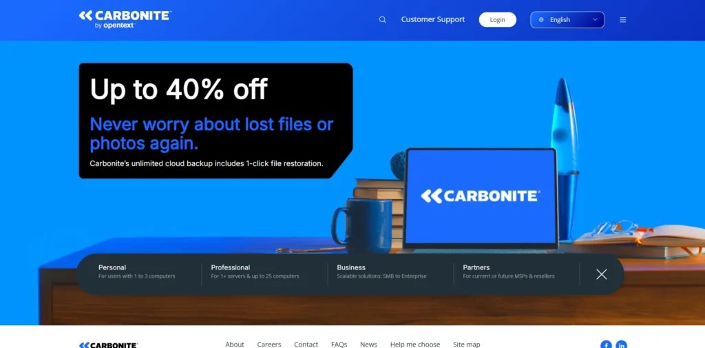 Cloud Backup Solution - Carbonite