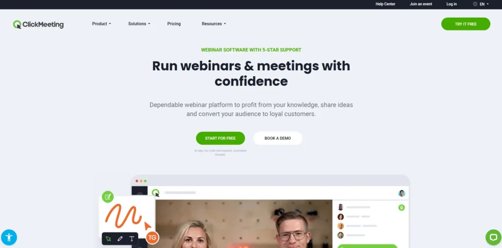 Video Conferencing Software - ClickMeeting