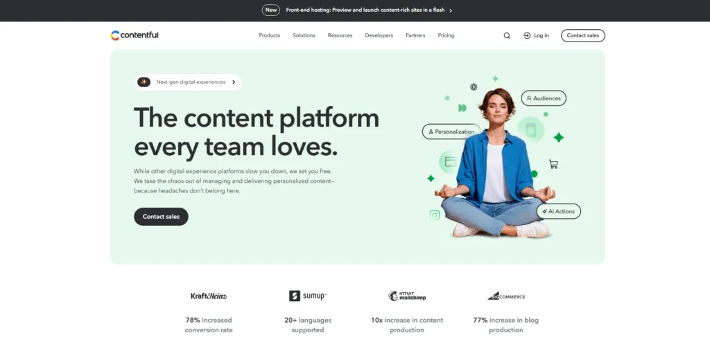 CMS for Jamstack - Contentful