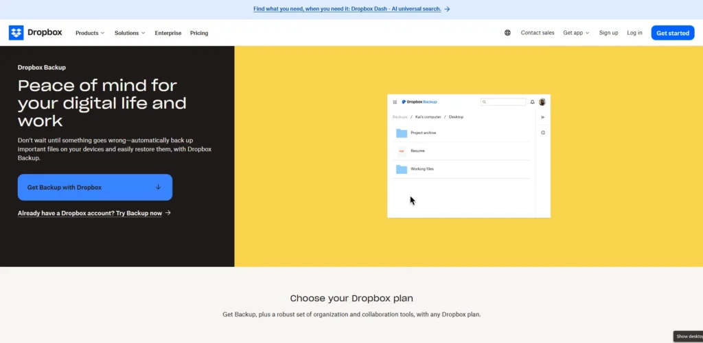 Cloud Backup Solution - Dropbox Backup