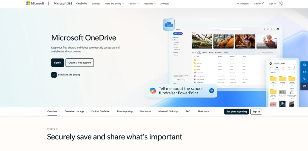 Cloud Backup Solution - Microsoft OneDrive with Microsoft 365