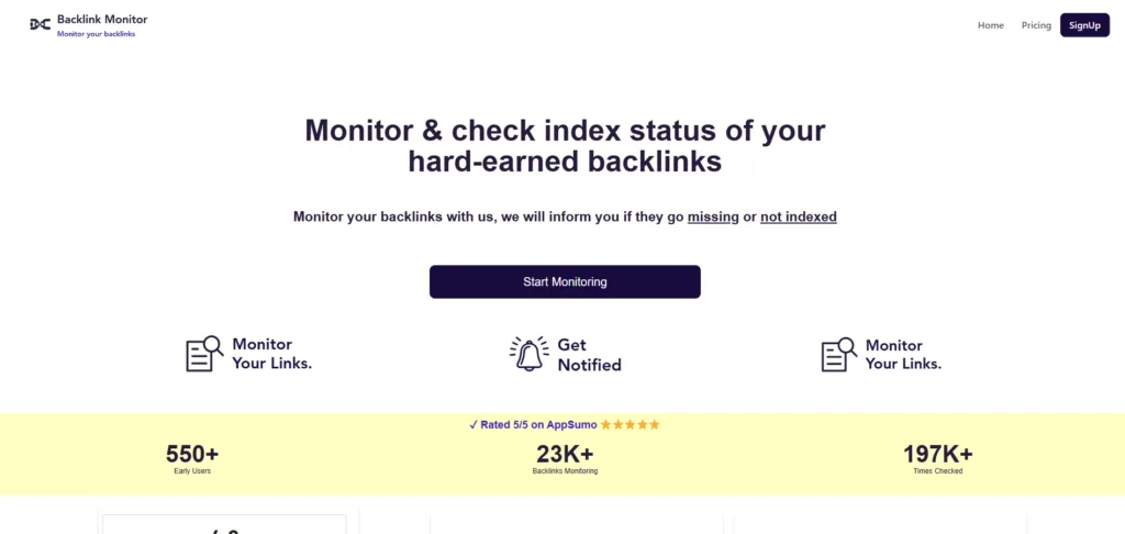 Backlink Analysis Tool - Monitor Backlinks