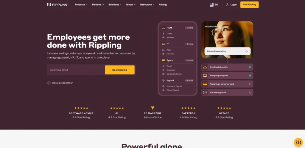 Deel Alternative - Rippling