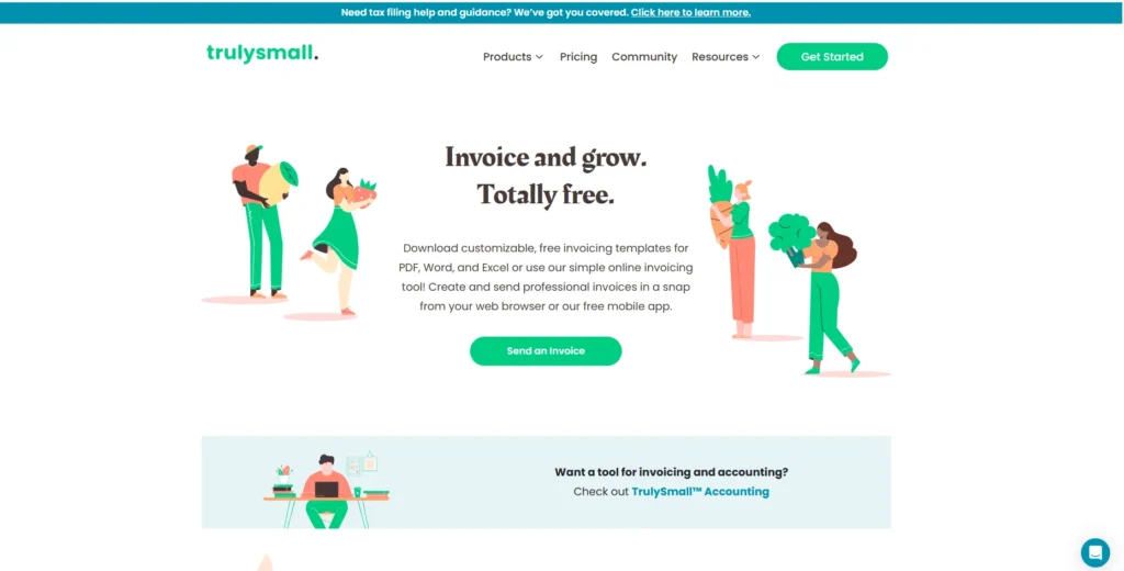 TrulySmall Accounting-bookkeeping software for small business