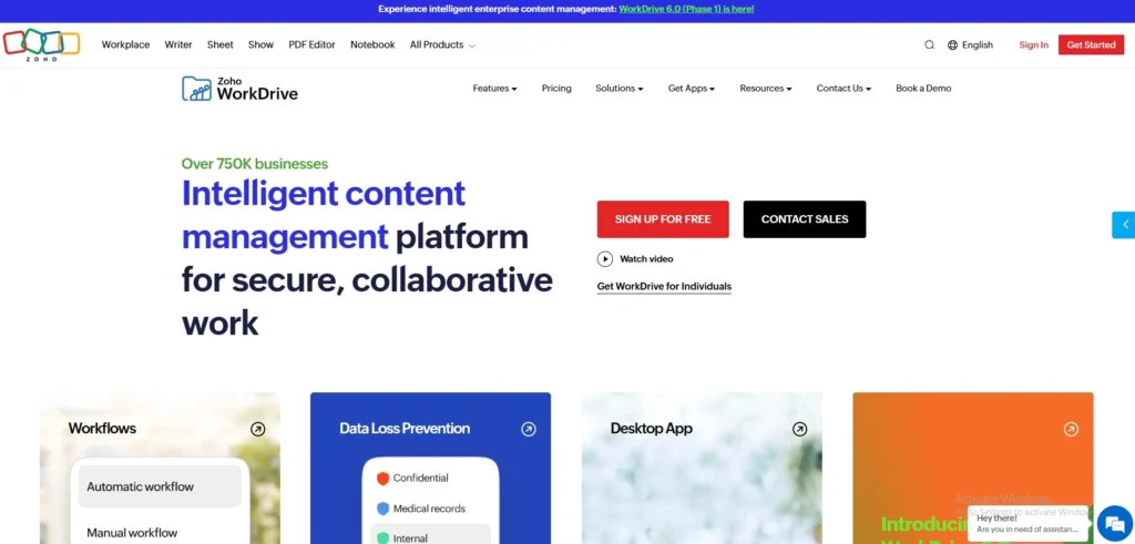 Document Management Software- Zoho WorkDrive