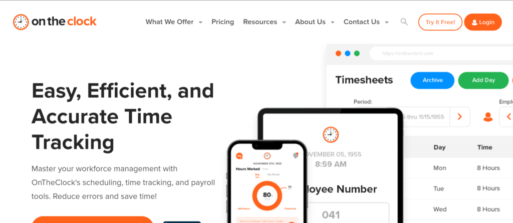 Attendance Tracking Software – OnTheClock


