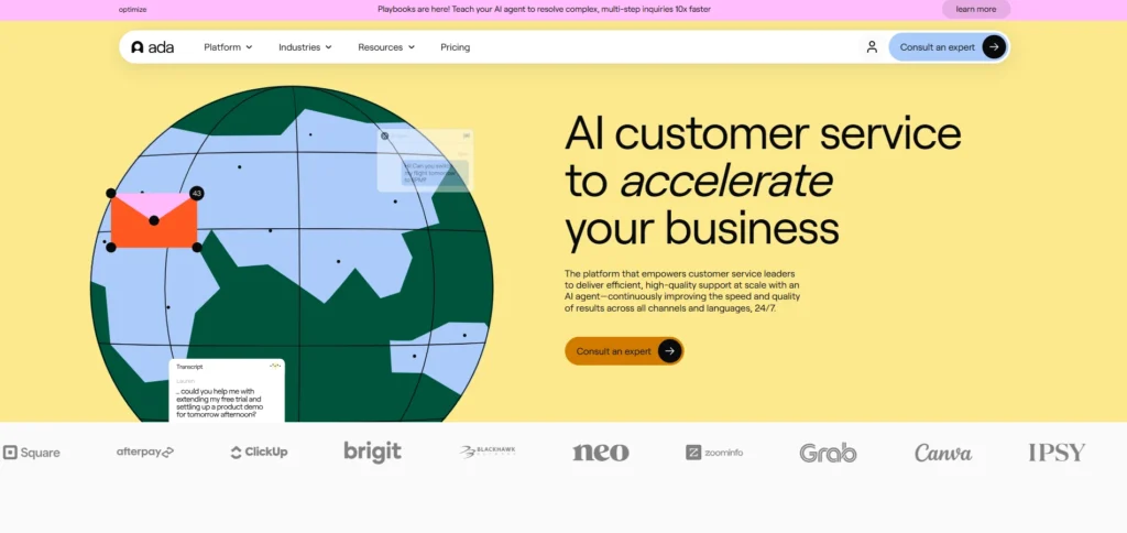 AI Agent for Ecommerce - Ada