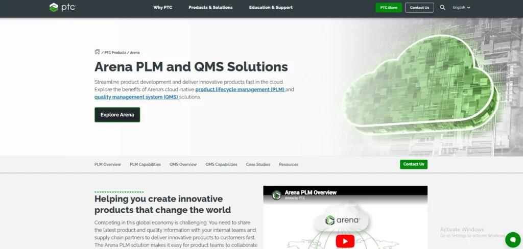 Product Lifecycle Management Software-Arena PLM (PTC)