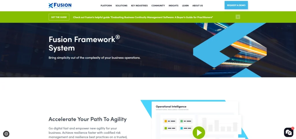 Risk Management Software - Fusion Framework System