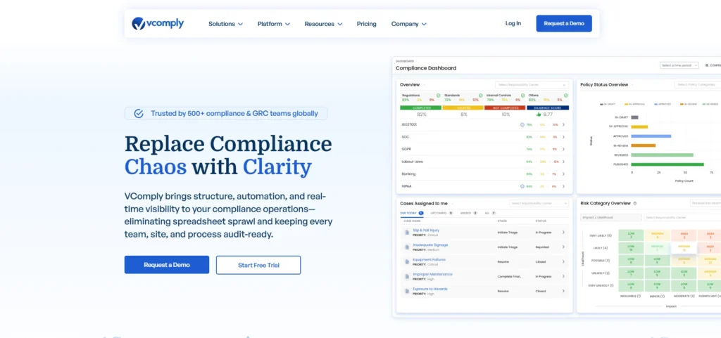 Risk Management Software - VComply
