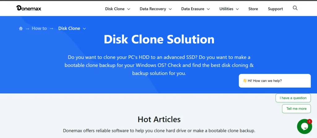 Donemax Disk Clone - Hard Drive Cloning Software