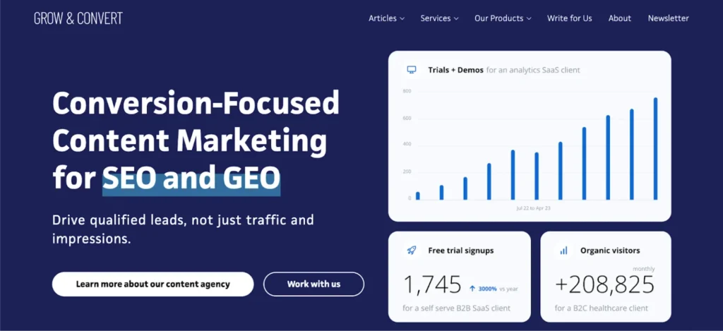 Grow and Convert