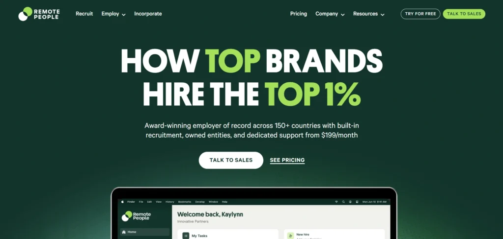 EOR Companies in India-Re⁠mote People