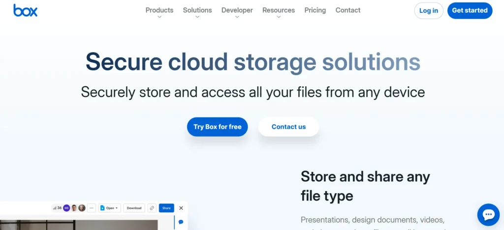 Box  - Cloud Storage Alternatives