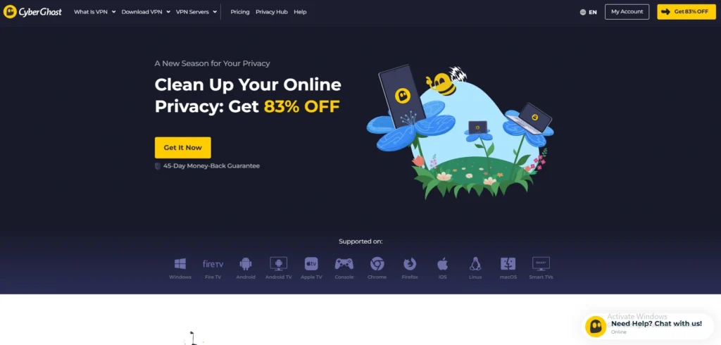 Top 10 Fastest VPN For Windows in 2026 (Speed-Tested Picks) VPN for Windows-CyberGhost VPN