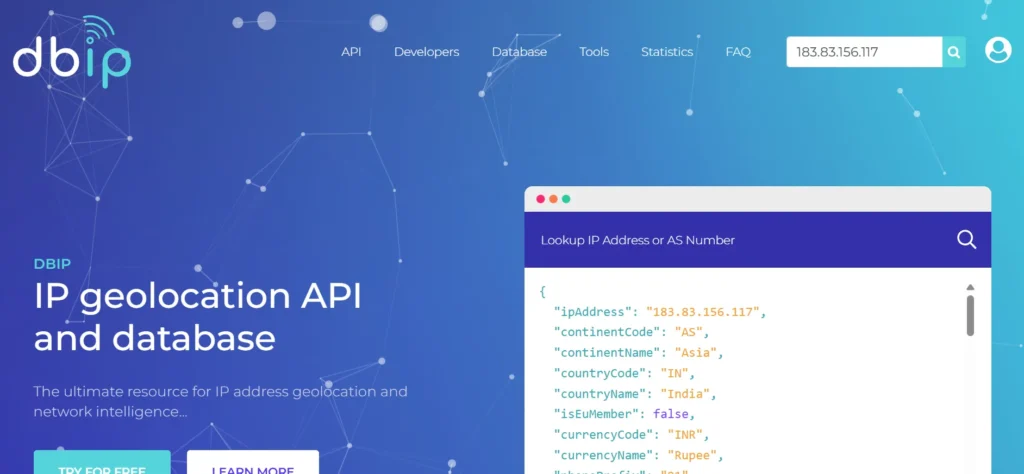 DB-IP - IP Address Lookup Tool