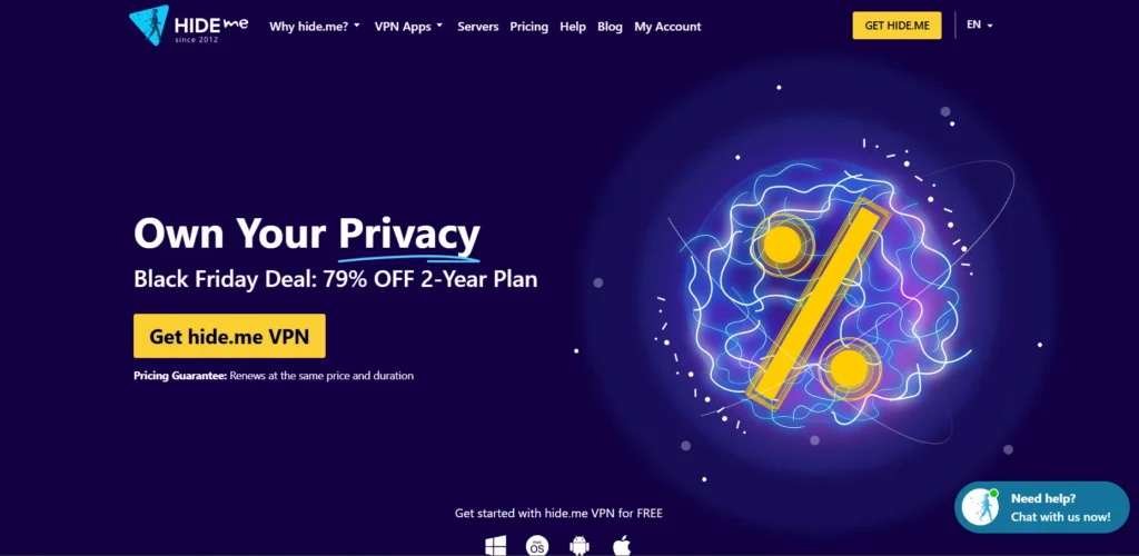 Proton VPN Alternative: Hide.me VPN