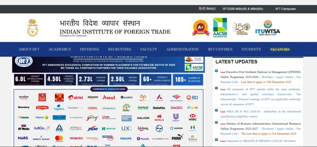 Indian Institute of Foreign Trade (IIFT), Delhi. - MBA College in Delhi